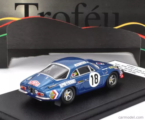 RENAULT  ALPINE A110 1300 N 18 3rd RALLY MONTECARLO 1970 JEAN PIERRE NICOLAS - CLAUDE ROURE  BLUE