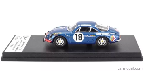 RENAULT  ALPINE A110 1300 N 18 3rd RALLY MONTECARLO 1970 JEAN PIERRE NICOLAS - CLAUDE ROURE  BLUE