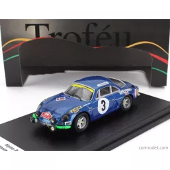   RENAULT  ALPINE A110 N 3 RALLY MONTECARLO 1970 JEAN VINATIER - JEAN FRANCOIS JACOB  BLUE