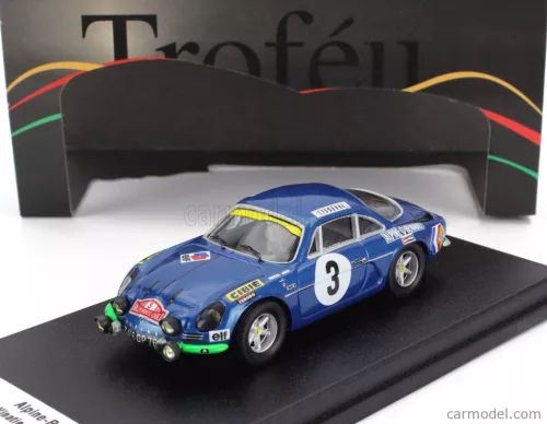 RENAULT  ALPINE A110 N 3 RALLY MONTECARLO 1970 JEAN VINATIER - JEAN FRANCOIS JACOB  BLUE