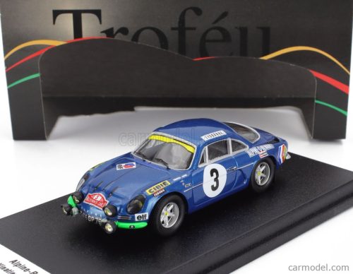 RENAULT  ALPINE A110 N 3 RALLY MONTECARLO 1970 JEAN VINATIER - JEAN FRANCOIS JACOB  BLUE