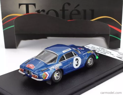 RENAULT  ALPINE A110 N 3 RALLY MONTECARLO 1970 JEAN VINATIER - JEAN FRANCOIS JACOB  BLUE