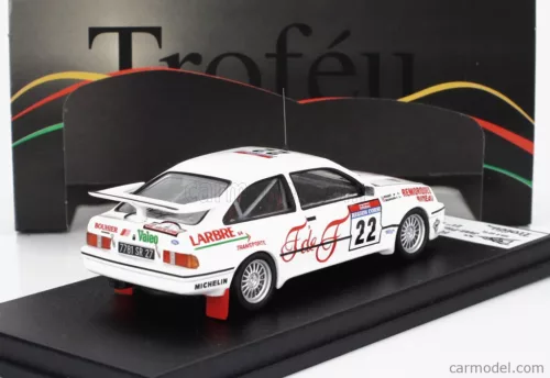 FORD ENGLAND  SIERRA RS COSWORTH N 22 RALLY TOUR DE CORSE 1987 JEAN PIERRE ROUGET - PASCAL BOUHOURS  WHITE RED