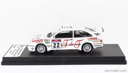 FORD ENGLAND  SIERRA RS COSWORTH N 22 RALLY TOUR DE CORSE 1987 JEAN PIERRE ROUGET - PASCAL BOUHOURS  WHITE RED