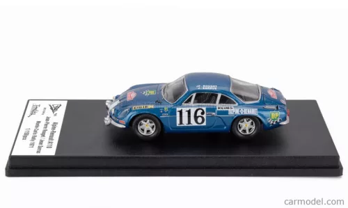 RENAULT  ALPINE A110 (night version) N 116 RALLY MONTECARLO 1971 JEAN PIERRE ROUGET - JEAN SARRUS  BLUE