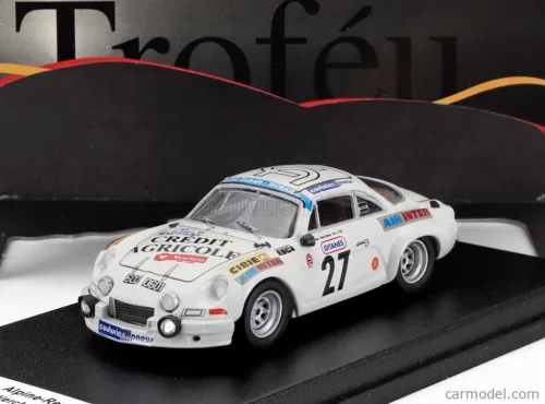 RENAULT  ALPINE A110 (night version) N 27 RALLY NEIGE ET GLACE 1976 ANDRE VERCHERE - MICHEL GRASSET  WHITE