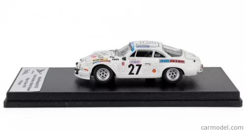 RENAULT  ALPINE A110 (night version) N 27 RALLY NEIGE ET GLACE 1976 ANDRE VERCHERE - MICHEL GRASSET  WHITE