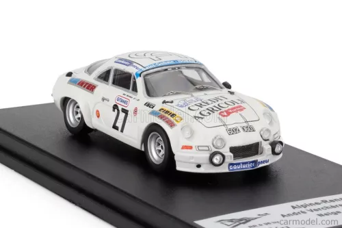 RENAULT  ALPINE A110 (night version) N 27 RALLY NEIGE ET GLACE 1976 ANDRE VERCHERE - MICHEL GRASSET  WHITE