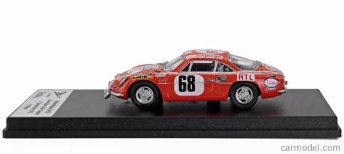 RENAULT  ALPINE A110 (night version) N 68 WINNER RALLY HERAULT 1972 BRUNO SABY - ALAIN COPPIER  RED