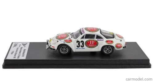 RENAULT  ALPINE A110 1600 (night version) N 33 RALLY TOUR AUTO DE LA REUNION 1981 MAURICE LALLEMAND - JEAN CLAUDE PRADINES  WHITE