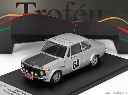 BMW  2002Ti (night version) N 64 RALLY MONTECARLO 1969 PIERRE MAUBLANC - CATHY PITT  SILVER