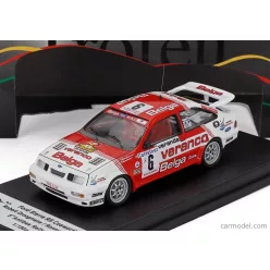   FORD ENGLAND  SIERRA RS COSWORTH N 6 RALLY ANTIBES 1987 ROBERT DROOGMANS - RONNY JOOSTEN  RED WHITE