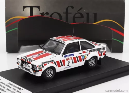 FORD ENGLAND  ESCORT MKII (night version) N 2 1000 RALLY LAKES 1979 HANNU MIKOLA - ARNE HERTZ  WHITE RED