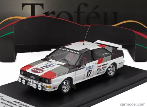 AUDI  QUATTRO (night version) N 17 RALLY ACROPOLIS 1981 FRANZ WITTMANN - KURT NESTINGER  WHITE BLACK RED