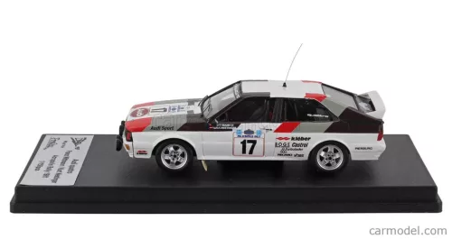 AUDI  QUATTRO (night version) N 17 RALLY ACROPOLIS 1981 FRANZ WITTMANN - KURT NESTINGER  WHITE BLACK RED