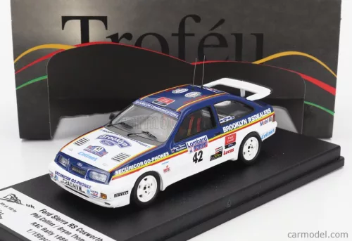 FORD ENGLAND  SIERRA RS COSWORTH N 42 RALLY RAC LOMBARD 1986 PHIL COLLINS  - BRYAN THOMAS  BLUE WHITE