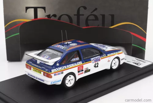 FORD ENGLAND  SIERRA RS COSWORTH N 42 RALLY RAC LOMBARD 1986 PHIL COLLINS  - BRYAN THOMAS  BLUE WHITE