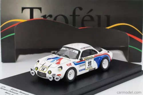 RENAULT  ALPINE A110 (night version) N 99 RALLY MAN 1979 BERNARD DELESALLE - YANNICK ANNAUD  WHITE BLUE