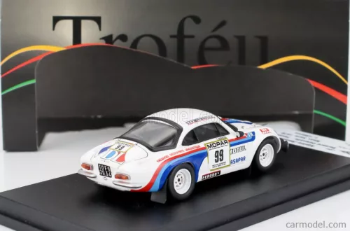 RENAULT  ALPINE A110 (night version) N 99 RALLY MAN 1979 BERNARD DELESALLE - YANNICK ANNAUD  WHITE BLUE