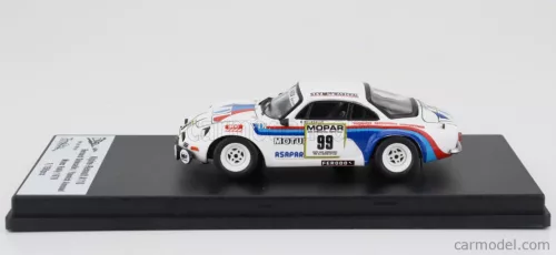 RENAULT  ALPINE A110 (night version) N 99 RALLY MAN 1979 BERNARD DELESALLE - YANNICK ANNAUD  WHITE BLUE