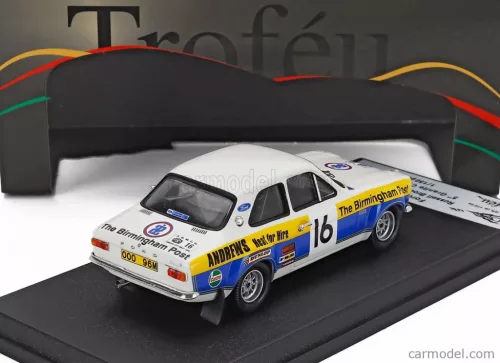 FORD ENGLAND  ESCORT MKI N 16 RALLY CITY GRANITE 1975 RUSSELL BROOKES - JOHN BROWN  WHITE BLUE YELLOW