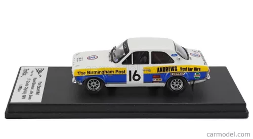 FORD ENGLAND  ESCORT MKI N 16 RALLY CITY GRANITE 1975 RUSSELL BROOKES - JOHN BROWN  WHITE BLUE YELLOW