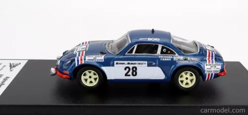 RENAULT  A110 ALPINE N 28 RALLY CIRCUIT OF IRELAND 1977 A.BOYD - F.MAIN  BLUE WHITE