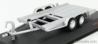 ACCESSORIES  CARRELLO TRASPORTO AUTO - CAR TRANSPORTER TRAILER SILVER WHEELS - CAR NOT INCLUDED  SILVER BLACK