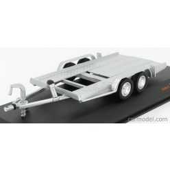   ACCESSORIES  CARRELLO TRASPORTO AUTO - CAR TRANSPORTER TRAILER SILVER WHEELS - CAR NOT INCLUDED  SILVER BLACK