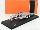 ACCESSORIES  CARRELLO TRASPORTO AUTO - CAR TRANSPORTER TRAILER SILVER WHEELS - CAR NOT INCLUDED  SILVER BLACK