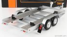 ACCESSORIES  CARRELLO TRASPORTO AUTO - CAR TRANSPORTER TRAILER SILVER WHEELS - CAR NOT INCLUDED  SILVER BLACK