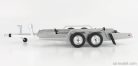 ACCESSORIES  CARRELLO TRASPORTO AUTO - CAR TRANSPORTER TRAILER SILVER WHEELS - CAR NOT INCLUDED  SILVER BLACK