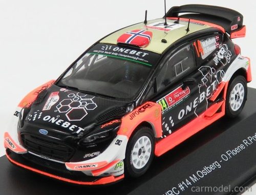 FORD ENGLAND  FIESTA WRC N 14 RALLY PORTUGAL 2017 M.OSTBERG - O.FLOENE  BLACK ORANGE GOLD