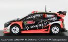 FORD ENGLAND  FIESTA WRC N 14 RALLY PORTUGAL 2017 M.OSTBERG - O.FLOENE  BLACK ORANGE GOLD