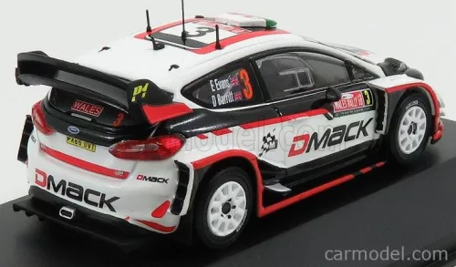 FORD ENGLAND  FIESTA WRC N 3 WINNER RALLY WALES 2017 E.EVANS - D.BARRITT  WHITE BLACK RED