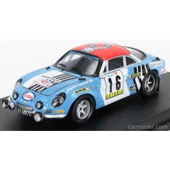   RENAULT  ALPINE A110 N 16 RALLY TAP 1974 B.NEYRET - E.VANONI  LIGHT BLUE WHITE RED