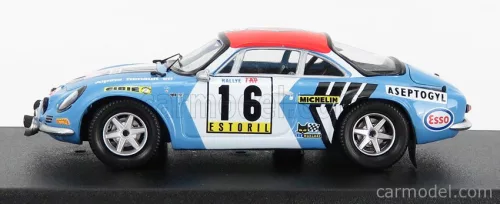 RENAULT  ALPINE A110 N 16 RALLY TAP 1974 B.NEYRET - E.VANONI  LIGHT BLUE WHITE RED