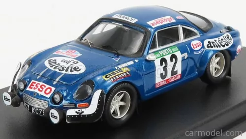 RENAULT  ALPINE A110 1600S N 32 RALLY OF PORTUGAL 1975 P-WAMBERGUE - I-BRETON  BLUE MET