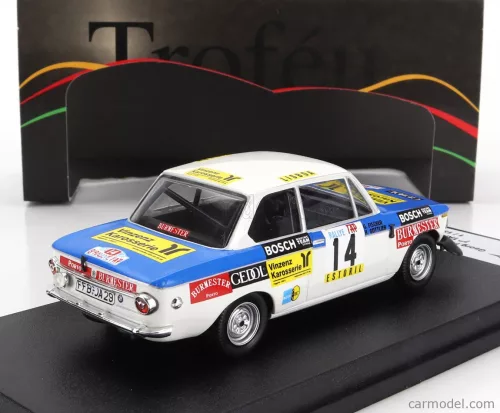 BMW  2002 Tii (night version) N 14 RALLY TAP 1974 GEORG FISCHER - HARALD GOTTLIEB  BLUE WHITE