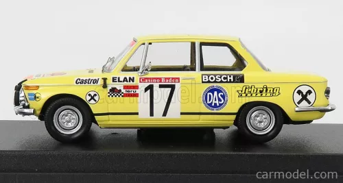 BMW  2002 (night version) N 17 RALLY ALPENFAHRT 1973 H-GRUNSTEIDL - G-HOPF  YELLOW
