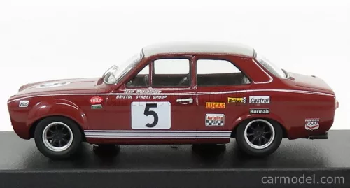 FORD ENGLAND  ESCORT MKI 1300 GT N 5 TROPHEE DE L'AVENIR ZOLDER 1968 Y.FONTAINE  BORDEAUX SILVER