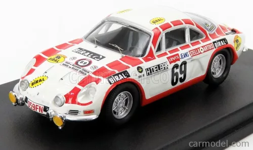 RENAULT  ALPINE A110 N 69 TOUR DE BELGIQUE 1971 H.DELBAR - C.COLLAER  WHITE RED