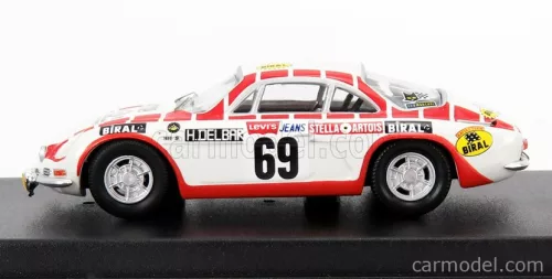 RENAULT  ALPINE A110 N 69 TOUR DE BELGIQUE 1971 H.DELBAR - C.COLLAER  WHITE RED