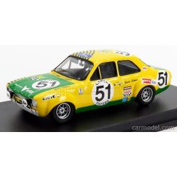   FORD ENGLAND  ESCORT MKI N 51 24h SPA FRANCORCHAMPS 1971 H.AKERSLOOT - Y.FONTAINE  YELLOW GREEN