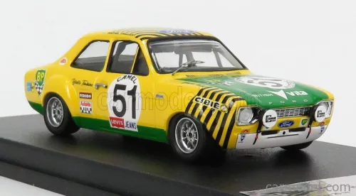 FORD ENGLAND  ESCORT MKI N 51 24h SPA FRANCORCHAMPS 1971 H.AKERSLOOT - Y.FONTAINE  YELLOW GREEN