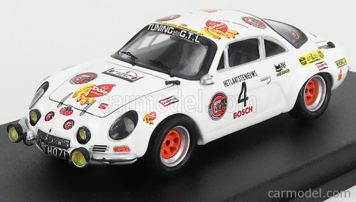 RENAULT  A110 ALPINE (night version) N 4 2nd RALLY YPRES 1974 PEDRO - E.SYMENS  WHITE