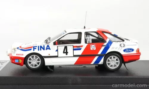 FORD ENGLAND  SIERRA XR 4x4 TEAM FINA (night version) N 4 BOUCLES DE SPA 1988 M.LOVELL - T.HERRYMAN  WHITE RED BLUE