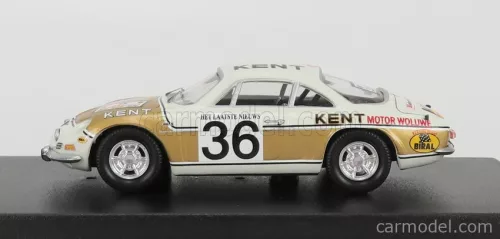 RENAULT  ALPINE A110 N 36 RALLY YPRES 1972 F.VANDECAVEYE - W.PLAS  WHITE GOLD