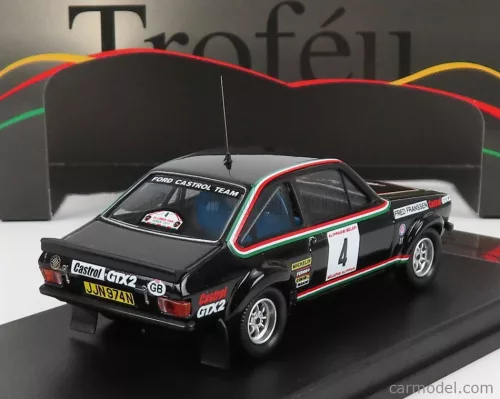 FORD ENGLAND  ESCORT MKII (night version) N 4 RALLY YPRES 1977 G.STAEPELAERE - F.FRANSSEN  BLACK