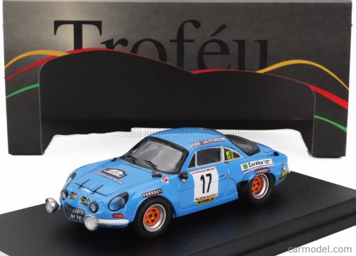 RENAULT  ALPINE A110 N 17 7th RALLY YPRES 1977 MAURICE NUSBAUMER - ANNIE GOURDAIN  LIGHT BLUE